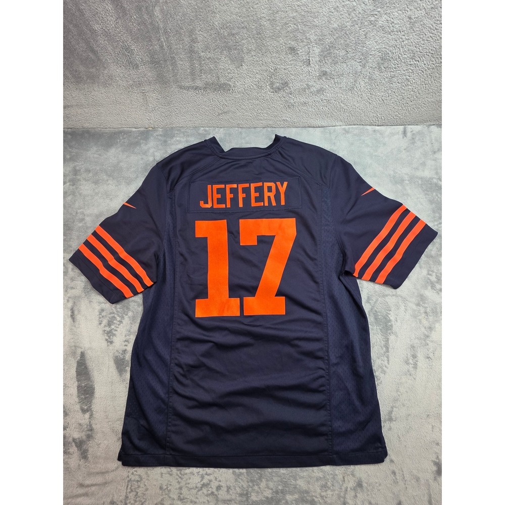 Nike Chicago Bears Alshon Jeffery #17 NFL Jersey Navy Blue Mens Large
